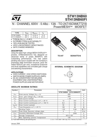  Datasheet Preview Page 1