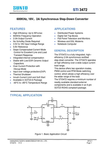  Datasheet Preview Page 1
