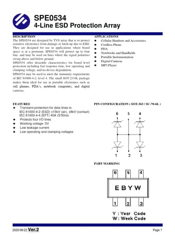  Datasheet Preview Page 1