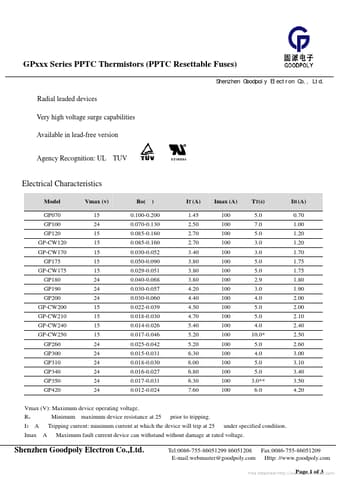  Datasheet Preview Page 1