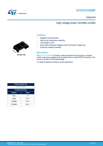  Datasheet Preview Page 1