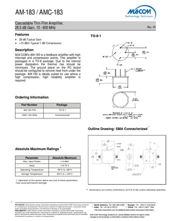  Datasheet Preview Page 1