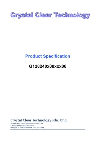  Datasheet Preview Page 1