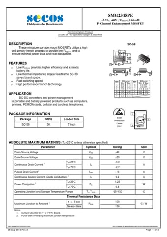  Datasheet Preview Page 1
