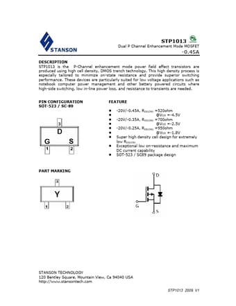  Datasheet Preview Page 1
