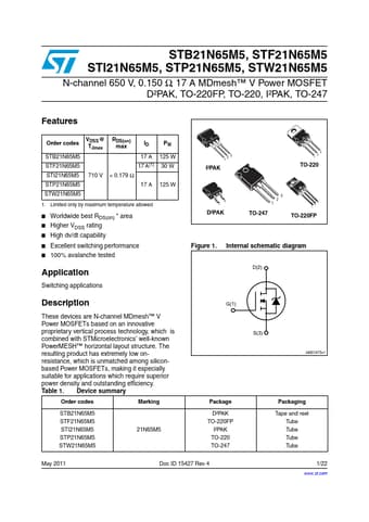  Datasheet Preview Page 1