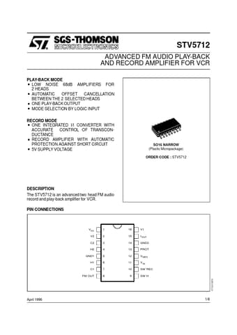  Datasheet Preview Page 1