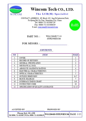  Datasheet Preview Page 1