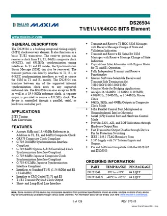  Datasheet Preview Page 1