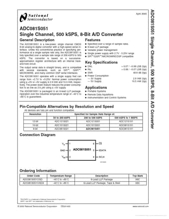  Datasheet Preview Page 1