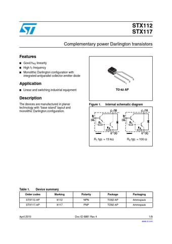  Datasheet Preview Page 1