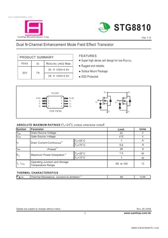  Datasheet Preview Page 1