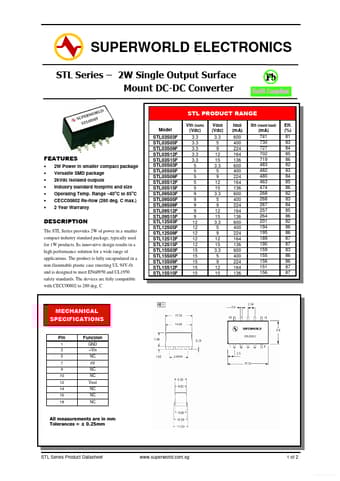  Datasheet Preview Page 1