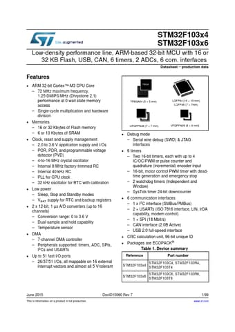  Datasheet Preview Page 1