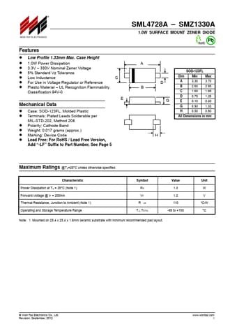  Datasheet Preview Page 1