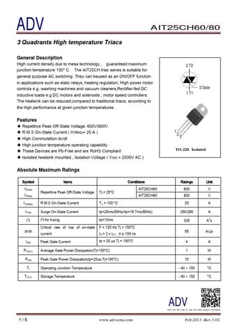  Datasheet Preview Page 1