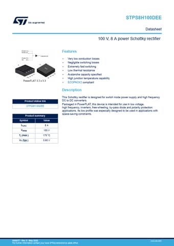  Datasheet Preview Page 1