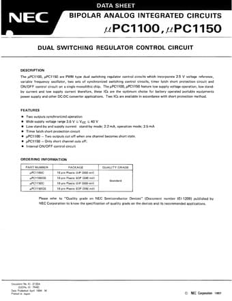  Datasheet Preview Page 1