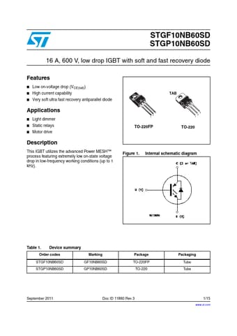  Datasheet Preview Page 1