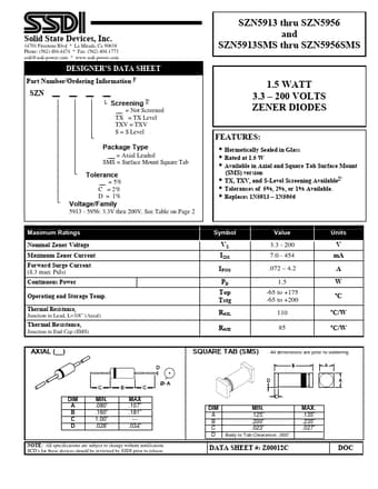  Datasheet Preview Page 1