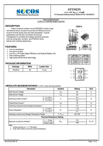  Datasheet Preview Page 1