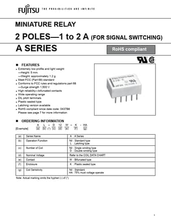  Datasheet Preview Page 1