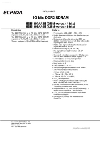  Datasheet Preview Page 1