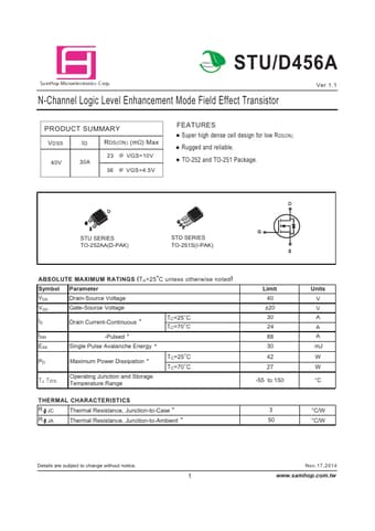  Datasheet Preview Page 1