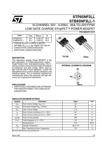  Datasheet Preview Page 1