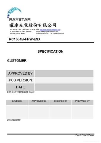  Datasheet Preview Page 1