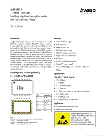  Datasheet Preview Page 1