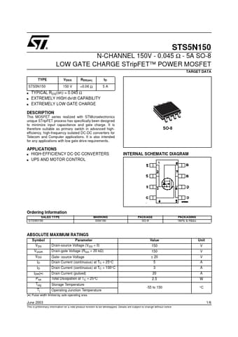  Datasheet Preview Page 1