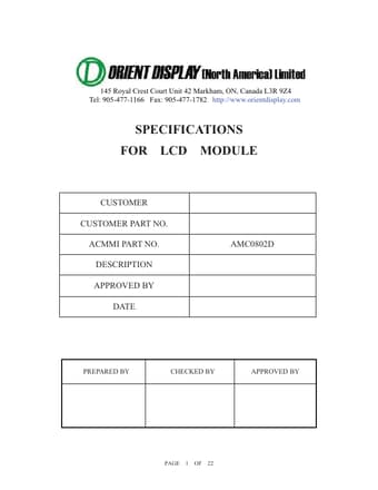  Datasheet Preview Page 1