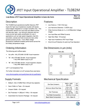  Datasheet Preview Page 1