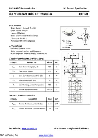  Datasheet Preview Page 1