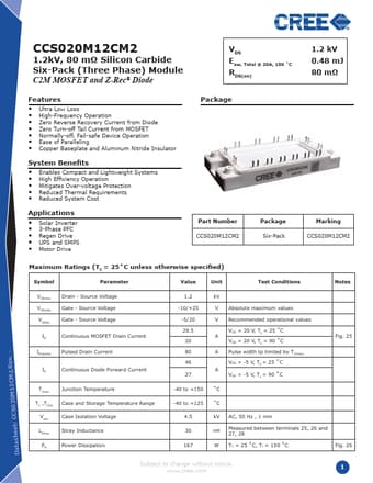  Datasheet Preview Page 1