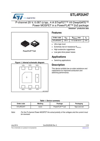  Datasheet Preview Page 1