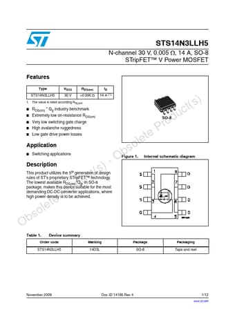  Datasheet Preview Page 1