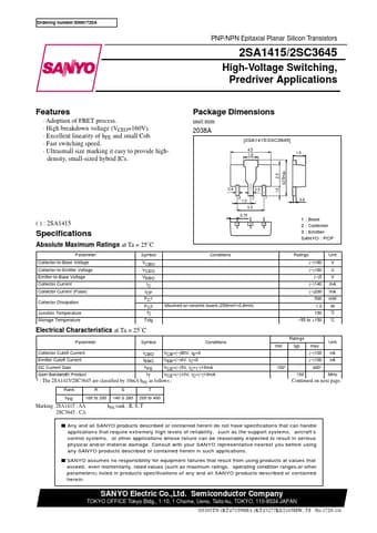  Datasheet Preview Page 1