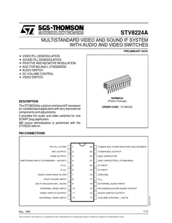  Datasheet Preview Page 1