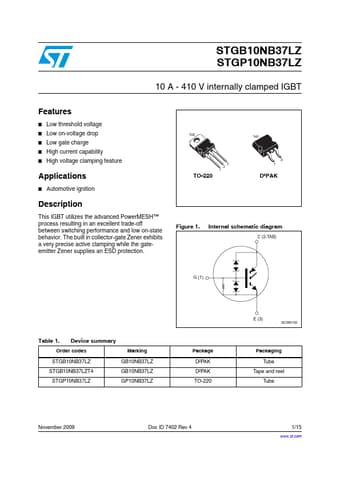  Datasheet Preview Page 1