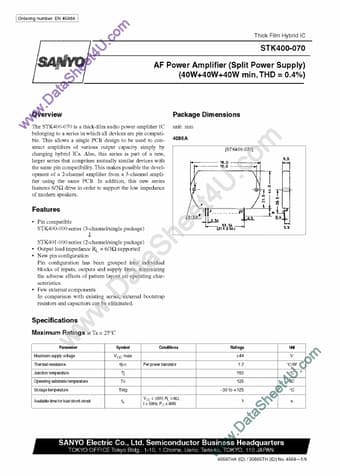  Datasheet Preview Page 1