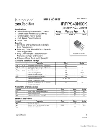  Datasheet Preview Page 1