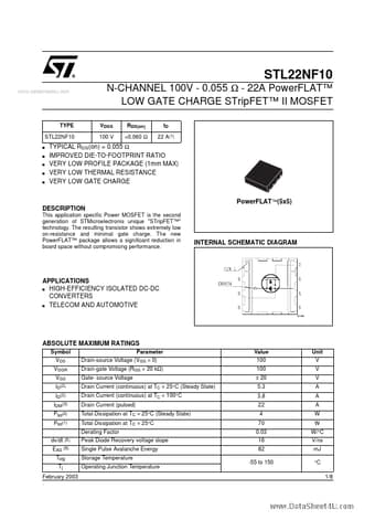  Datasheet Preview Page 1