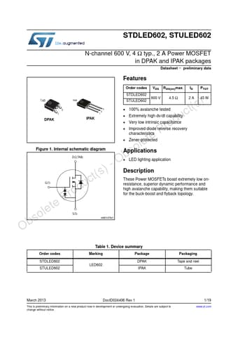  Datasheet Preview Page 1