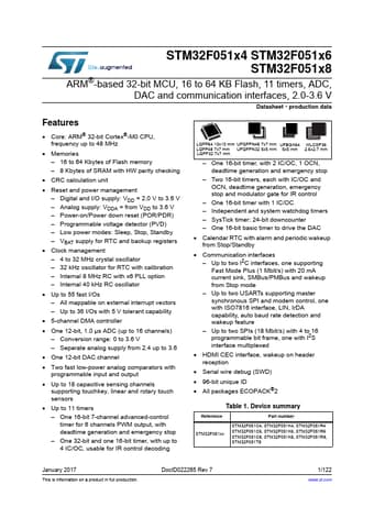  Datasheet Preview Page 1