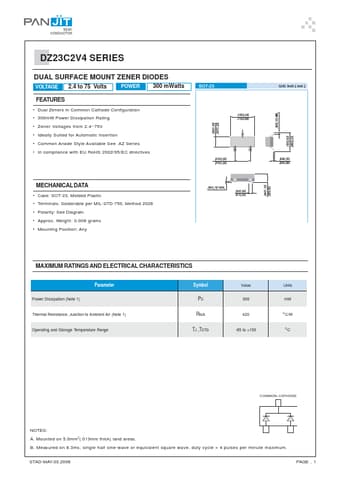  Datasheet Preview Page 1