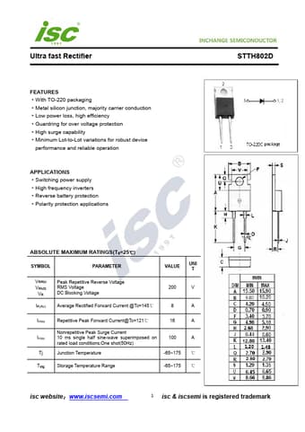  Datasheet Preview Page 1