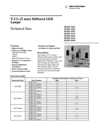  Datasheet Preview Page 1