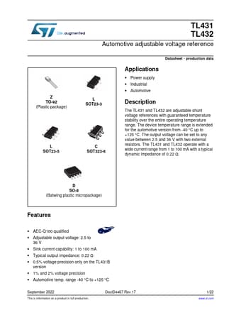  Datasheet Preview Page 1